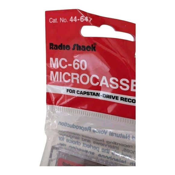 Radio Shack Microcassette Tapes MC-60 Pack of 3 Unopened Unused - Picture 2 of 3